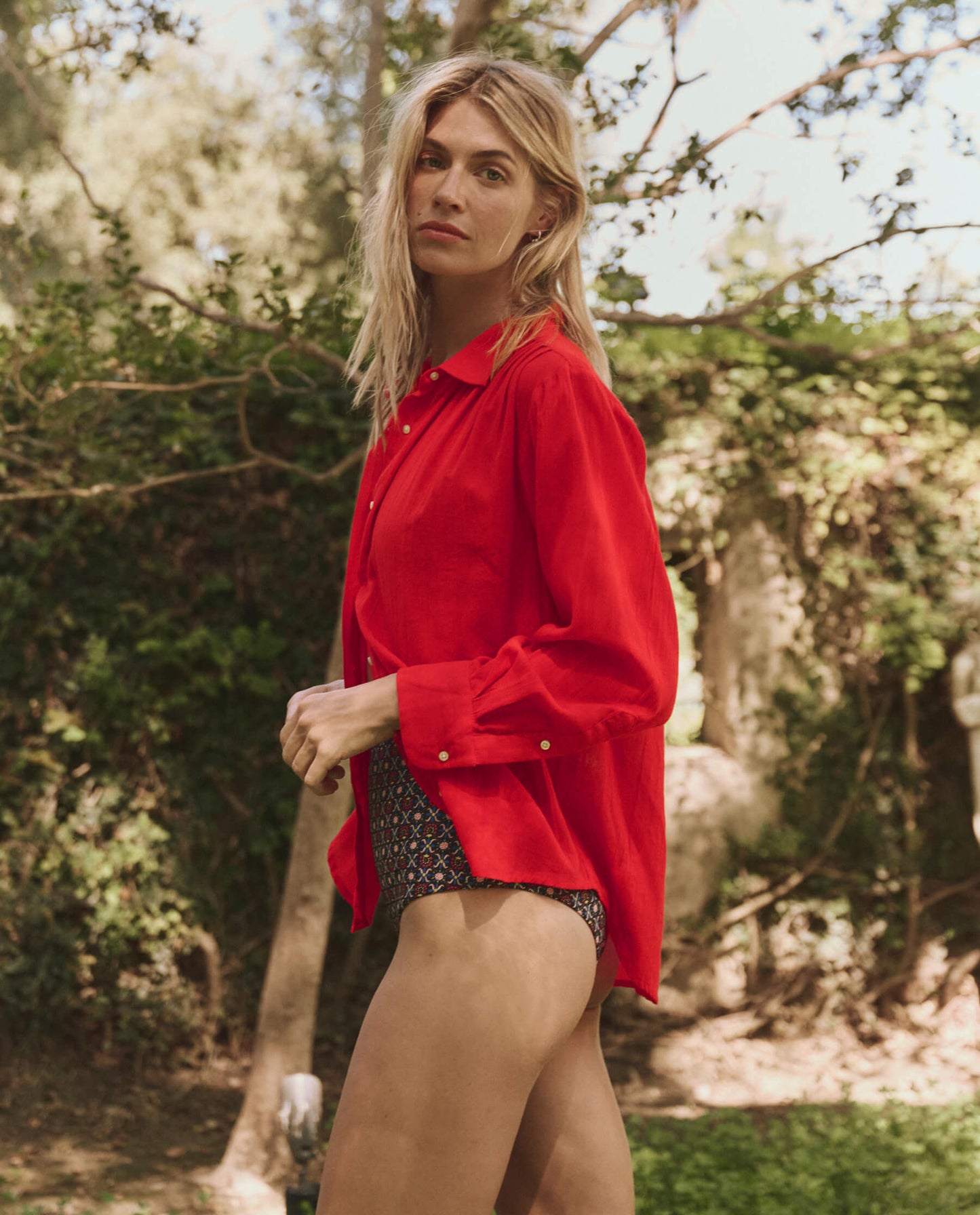 The Cove Shirt. -- Hot Red