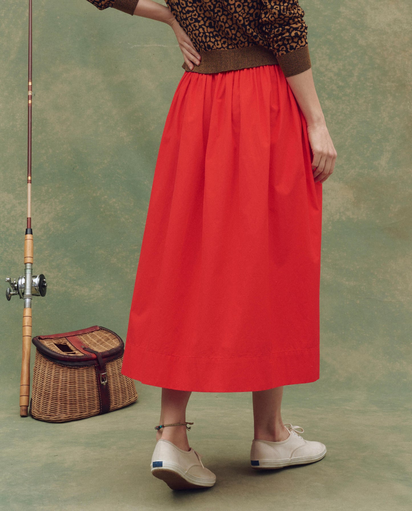 The Viola Skirt. -- Hot Red