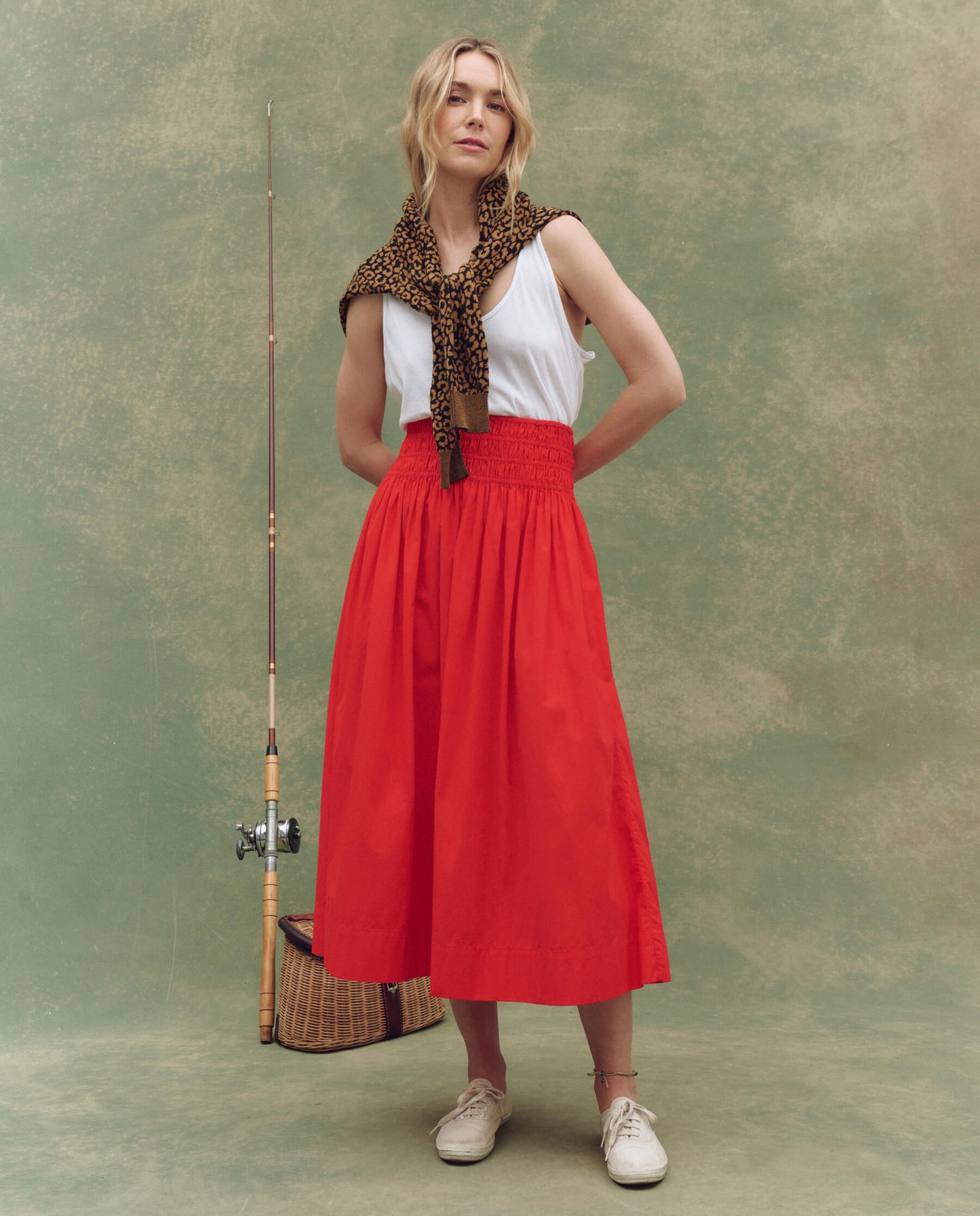 The Viola Skirt. -- Hot Red