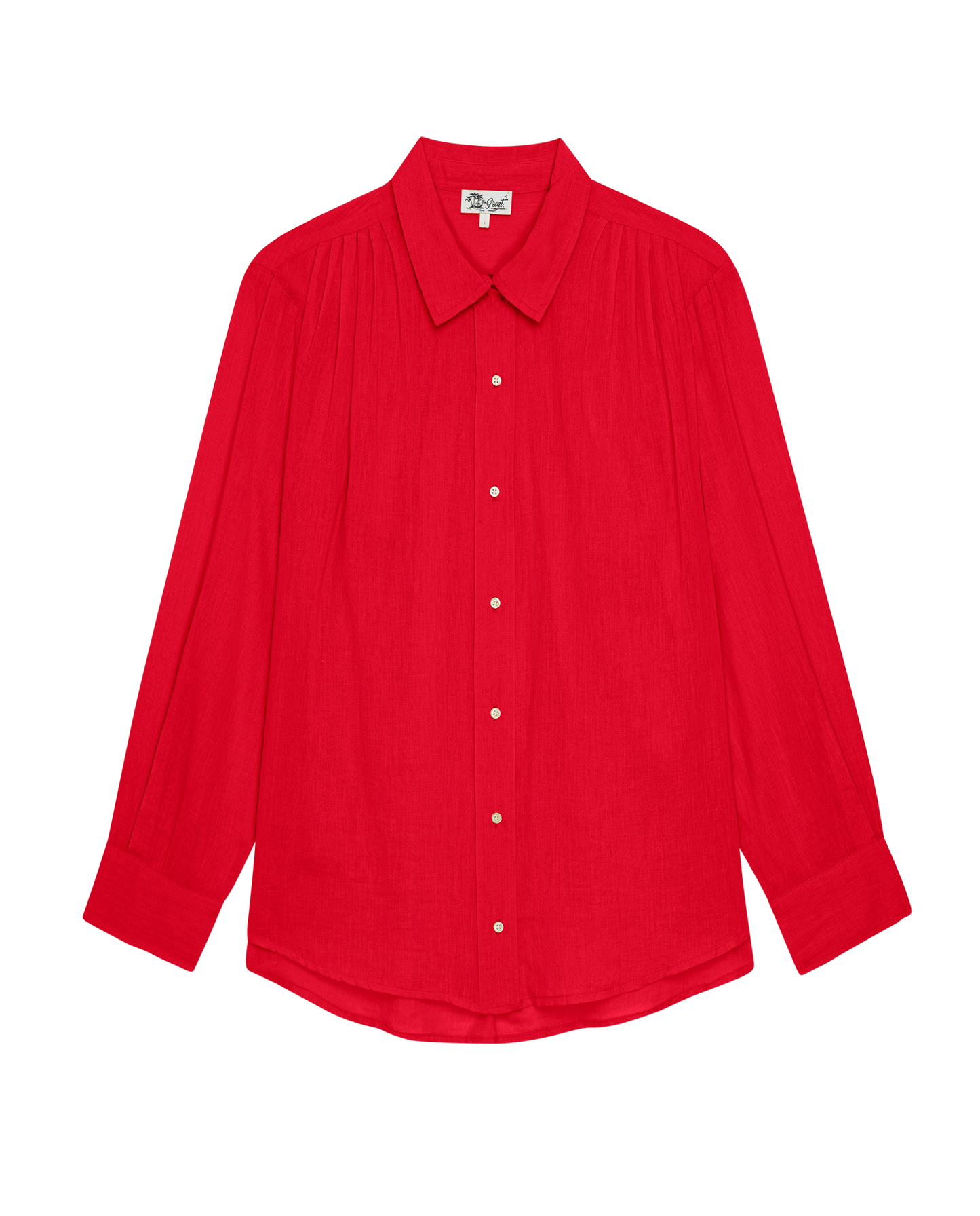 The Cove Shirt. -- Hot Red